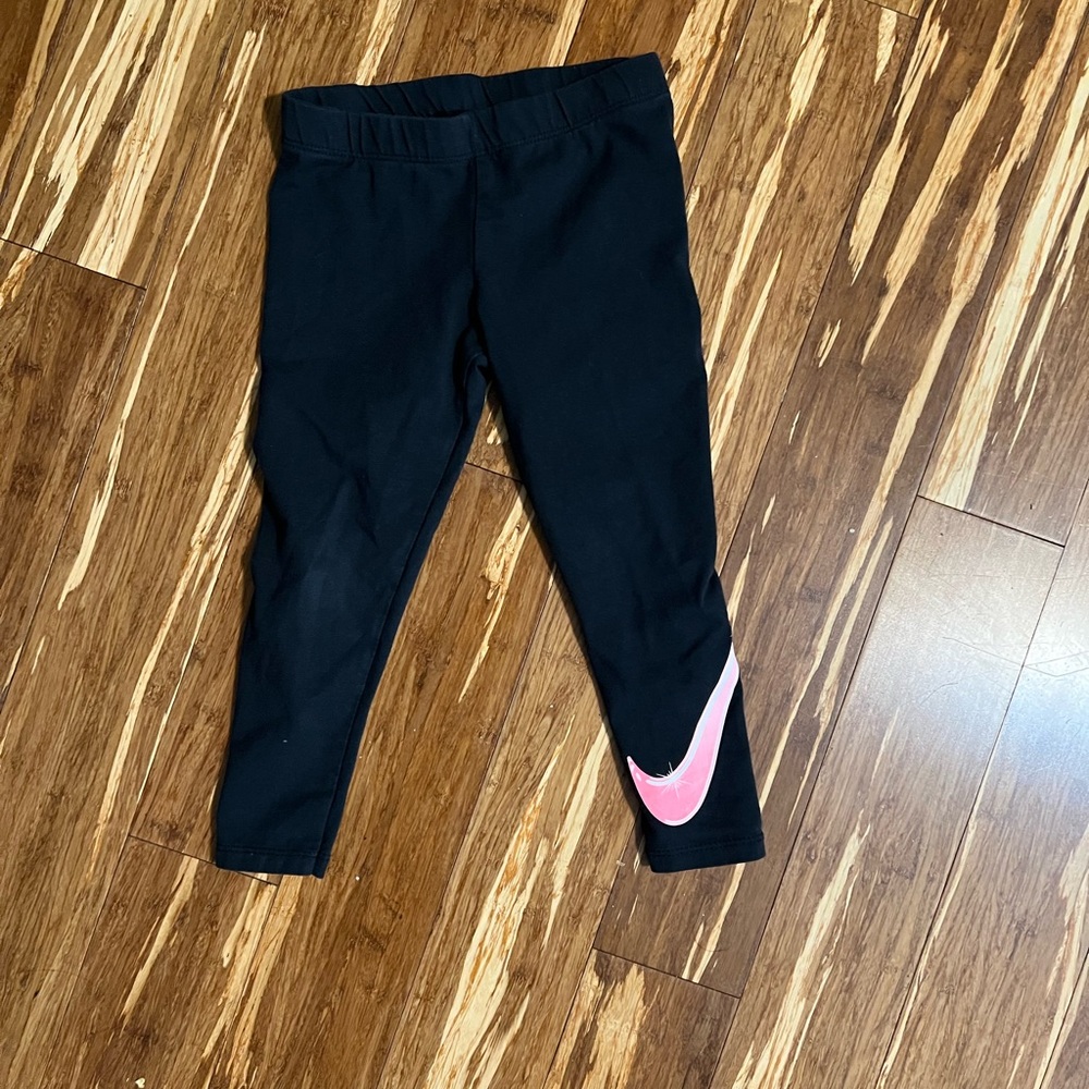 Nike Kids Leggings with Pink Swoosh